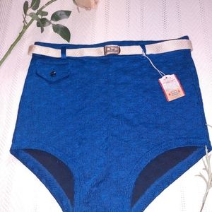 Blue Vintage Swim Suit Bottoms